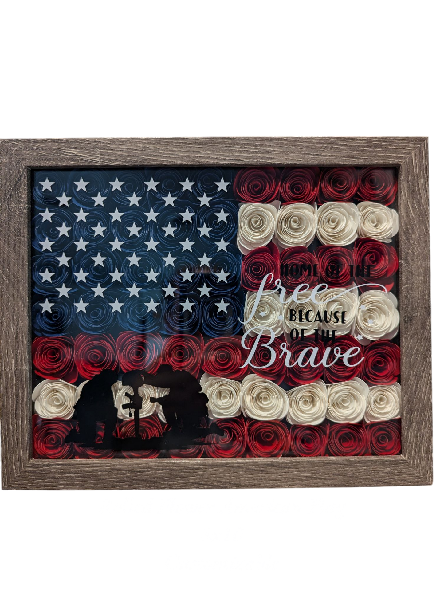 Rolled Rose American Flag
