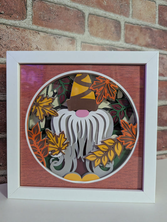 Fall Gnome Shadowbox